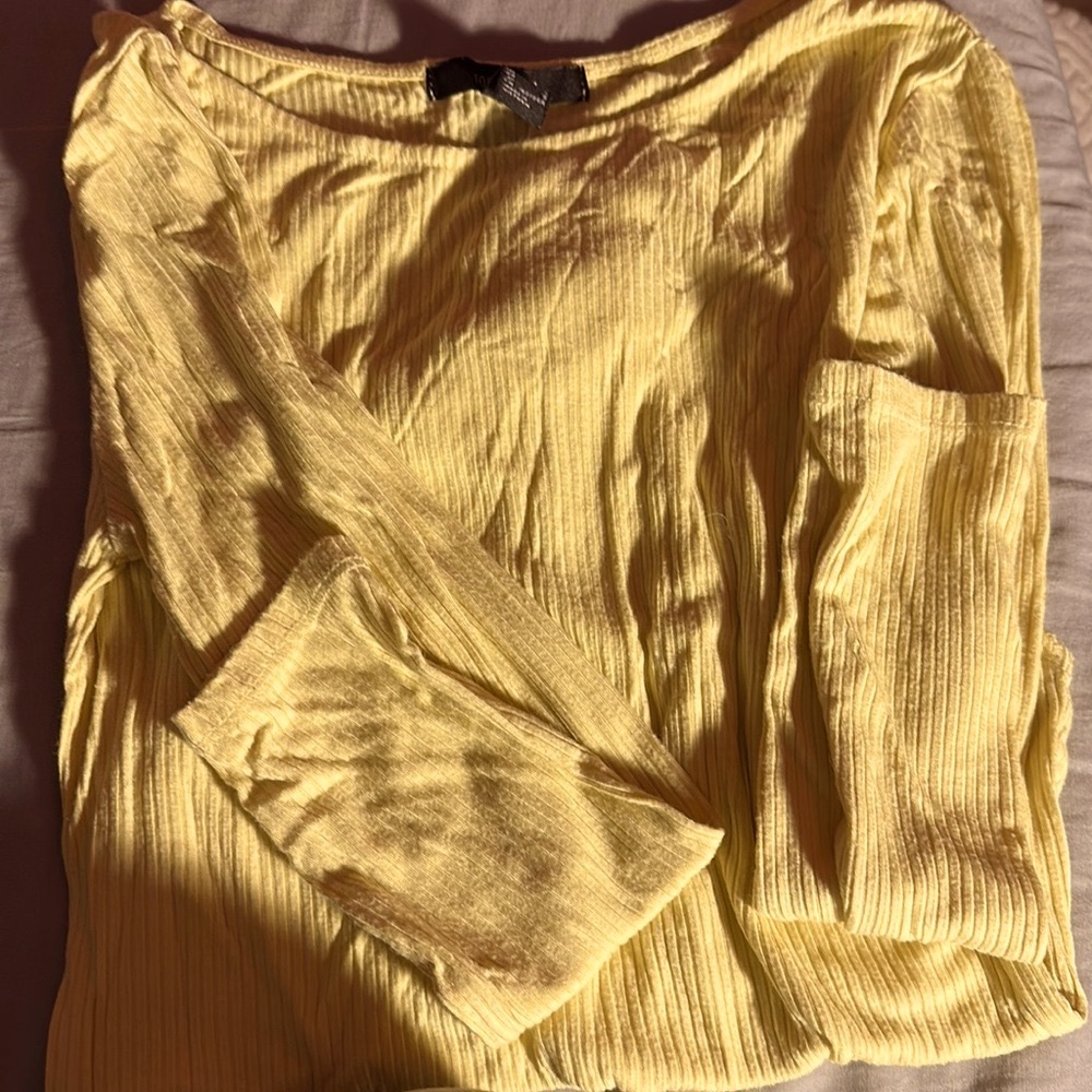 Forever 21 Long-Sleeve Ribbed Bodysuit
